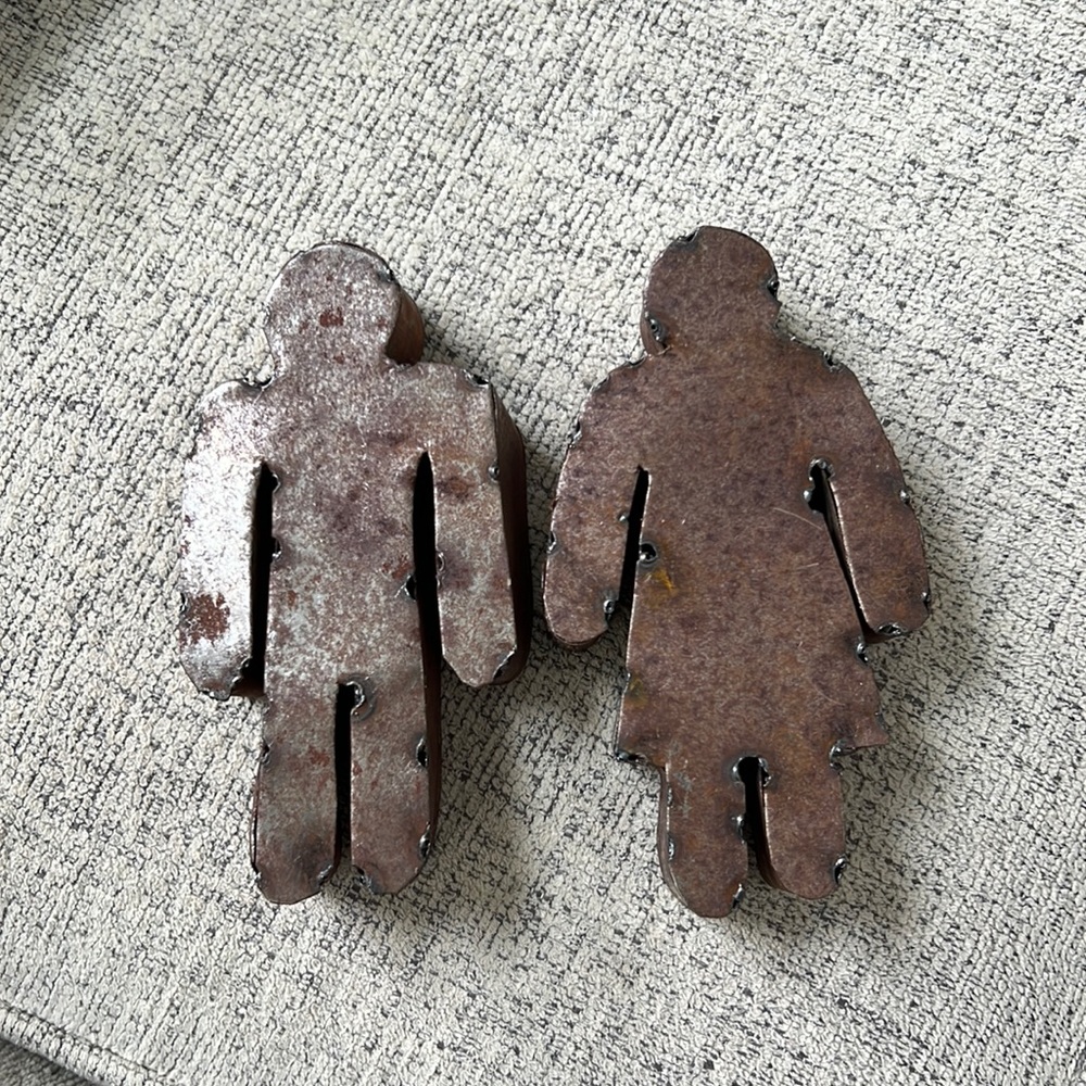 5” metal man and woman